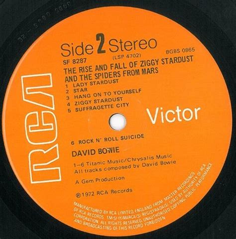 David Bowie Ziggy Stardust Vinyl LP | Planet Earth Records