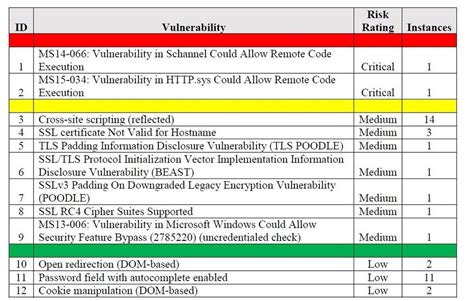 Vulnerability Sample Report | Security Assessment, Report With Patch Management Plan Template ...