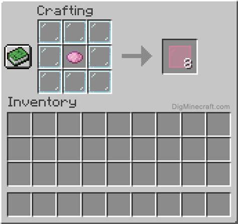 How to make Pink Stained Glass Pane in Minecraft