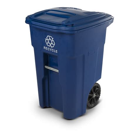 48 Gal. Blue Recycling Container with Wheels and Lid - Walmart.com