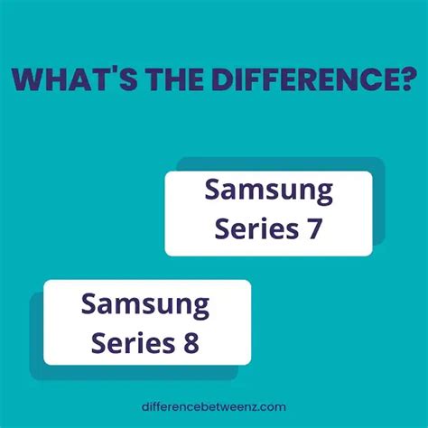 Difference between Samsung Series 7 and Series 8 - Difference Betweenz