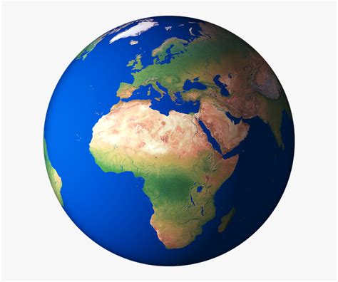 3d Earth Png - Africa 3d Globe Map, Transparent Png - kindpng