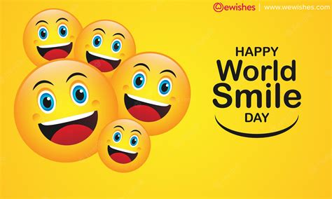 Happy World Smile Day (2024) Wishes, Quotes, Greetings -Cheers face on Pleasure Day (07 October ...