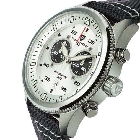 Tschuy-Vogt SA AC1 Sentinel Men's Swiss Chronograph Watch | Pristine Auction