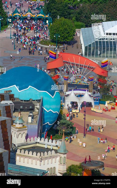 Disneyland paris aerial view hi-res stock photography and images - Alamy