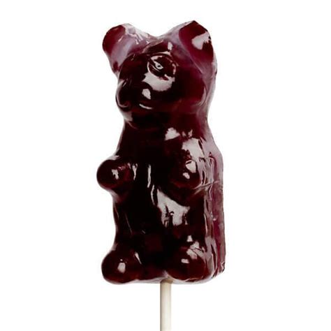 Giant Gummy Bear on a Stick - Grape | bestcandyshop