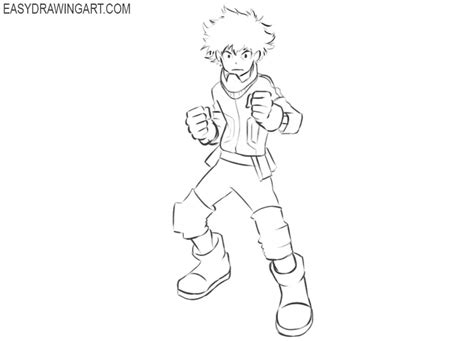 How to Draw Deku - Easy Drawing Art