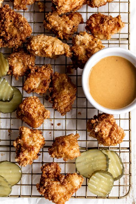 Crispy Chicken Nuggets with Tangy Dipping Sauce - Cooking with Cocktail ...