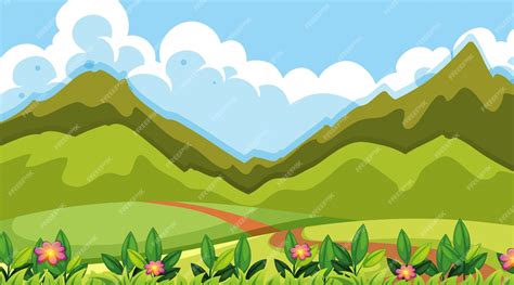 Free Vector | Empty background nature scene or backgroundry