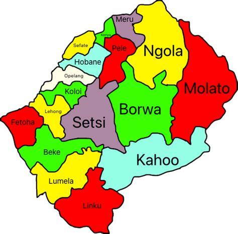 Lesotho - Divisions by Mohammad2007 on DeviantArt