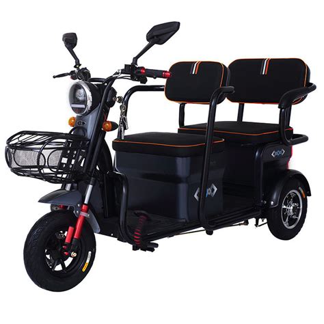 Two Seat 1200W 3 Wheel Electric Trike Scooter