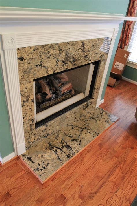 Granite fireplace | Granite countertop designs, Granite countertops ...