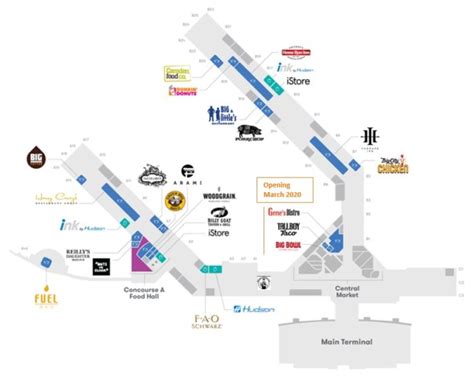 Midway Airport Concourse Map