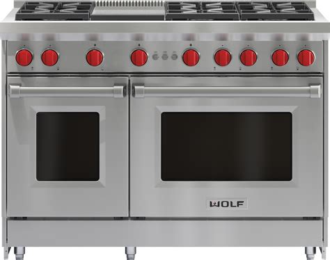 Wolf - GR486G - 48" Gas Range - 6 Burners and Infrared Griddle | Albo ...