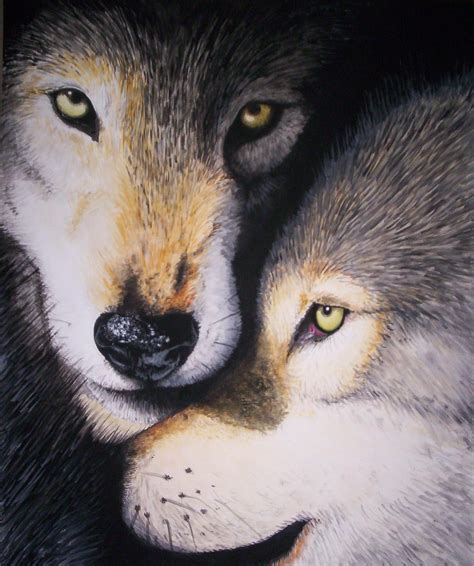 Wolf Painting by ChiroOokami on DeviantArt