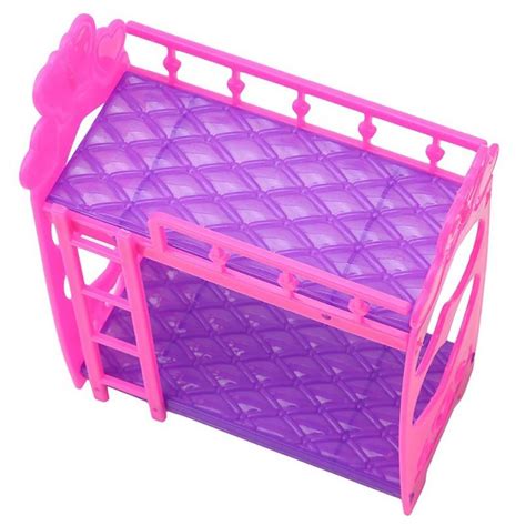 Buy Peekaboo 11.5x14cm Mini Plastic Doll House Bunk Beds Kids Gift Toy Accessories for Girls at ...
