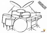 Drum Set Coloring Pages sketch template