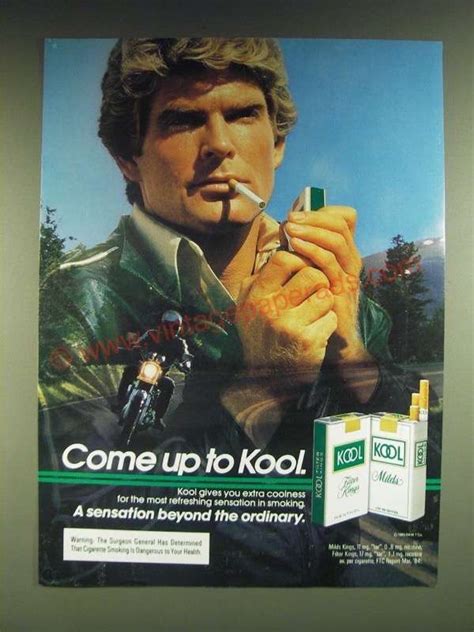 1985 Kool Cigarettes Advertisement - Riding Motorcycle-EN029