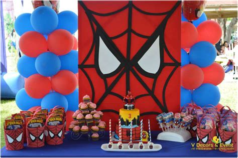 Themed Birthday Spiderman Decorations pondicherry,Spiderman themed birthday decorations ...