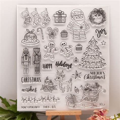 Clear Christmas Stamps for DIY Xmas Card Making Scrapbook Album Journl Diary Decoration - Etsy