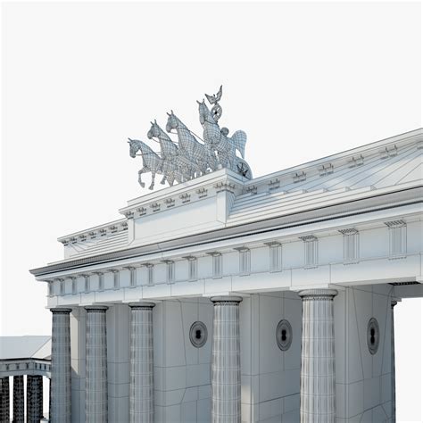 Brandenburg Gate 3D model - Architecture on Hum3D