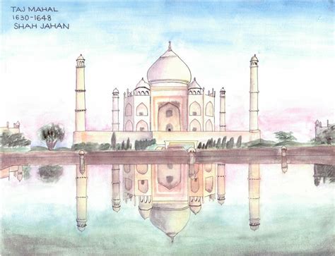 Taj Mahal in Watercolor by AminiAmy on DeviantArt