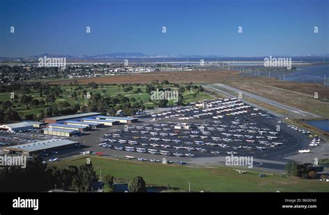 aerial view above Palo Alto California airport Stock Photo - Alamy