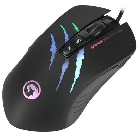 Marvo Scorpion M312 USB RGB LED Black Programmable Gaming Mouse