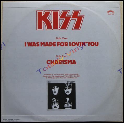 Totally Vinyl Records || Kiss - I was made for lovin you / Charisma 12 ...