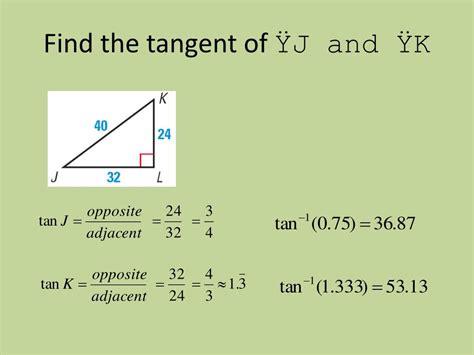 PPT - Apply the Tangent Ratio PowerPoint Presentation, free download - ID:4705216