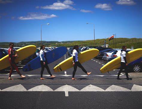 Surfing in Lahinch