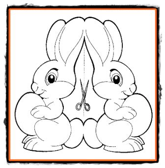 Sablon decoratiune iepuras de Pasti | Easter art, Easter coloring pages, Easter colouring