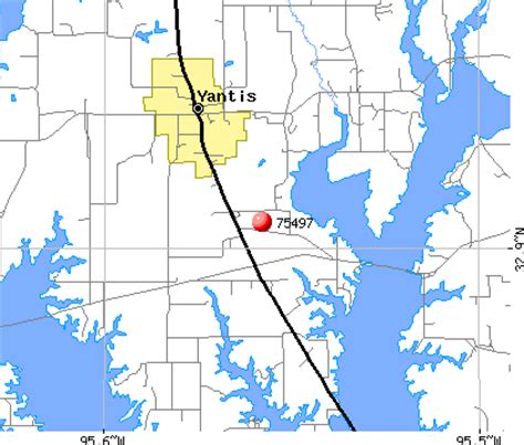 Yantis Texas Map