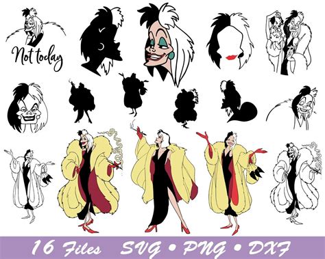 Drawing & Illustration Digital PNG & SVG Cruella Art & Collectibles etna.com.pe