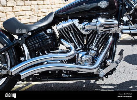 The classic harley davidson engines are v twin engines hi-res stock ...