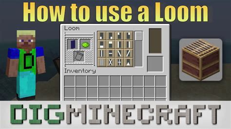 How to use a Loom in Minecraft (Village & Pillage Update) - YouTube