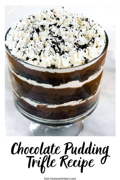 Easy Chocolate Trifle Dessert Recipe | Hostess At Heart | Trifle desserts, Trifle bowl recipes ...