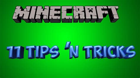 11 Minecraft Tips 'N Tricks - YouTube