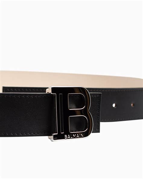 Balmain B-Belt BALMAIN Accessories_Clothing Belts Black