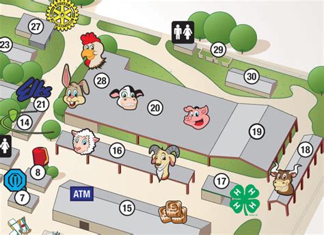 Yuma County Fair Map Illustration - MGM Design - Graphic Design & Website Design Firm in Yuma, AZ