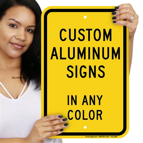 custom aluminum signs