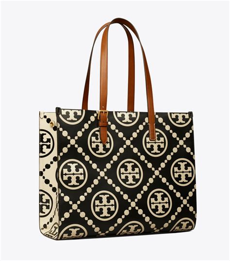 T Monogram Contrast Embossed Tote | Handbags | Tory Burch