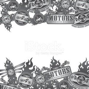 Chopper Motorcycle Label Art Background Stock Vector | Royalty-Free ...