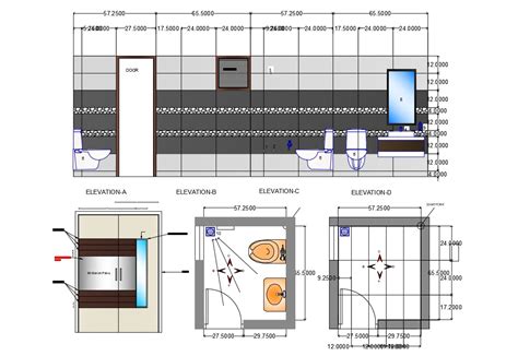 Toilet Wall Elevation Drawing In Dwg Autocad File Cadbull | My XXX Hot Girl