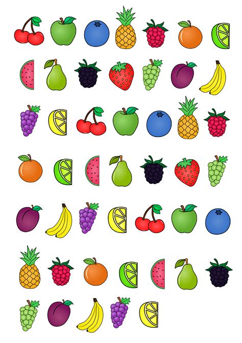 Fruitbrochettes : Maak de reeks correct af - Downloadbaar lesmateriaal - KlasCement voor de ...