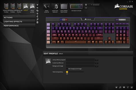 The (New) Corsair Utility Engine Software - The Corsair Gaming K95 RGB Platinum Mechanical ...