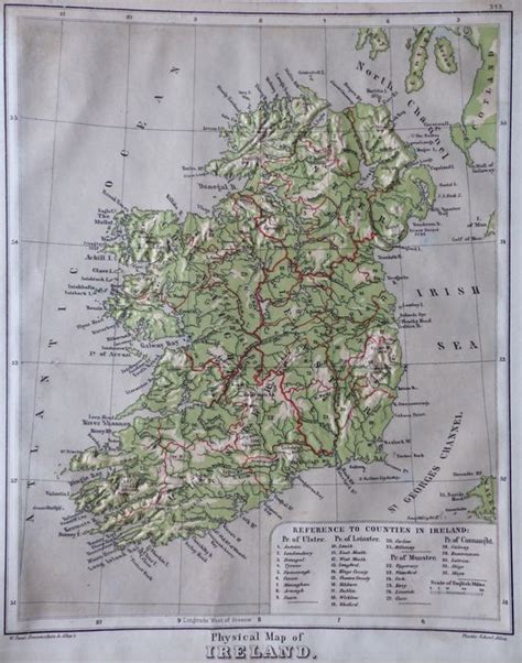 Jonathan Potter: Map : Physical Map Of Ireland / Political Map Of Ireland