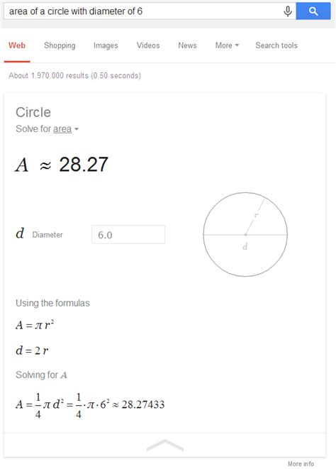 Google Geometry Calculator