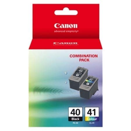 Canon PG-40 / CL-41 Genuine Black and Colour Ink Carts.