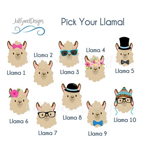 Llama Funny Face Navy Hearts Ornament - Juls Sweet Designs